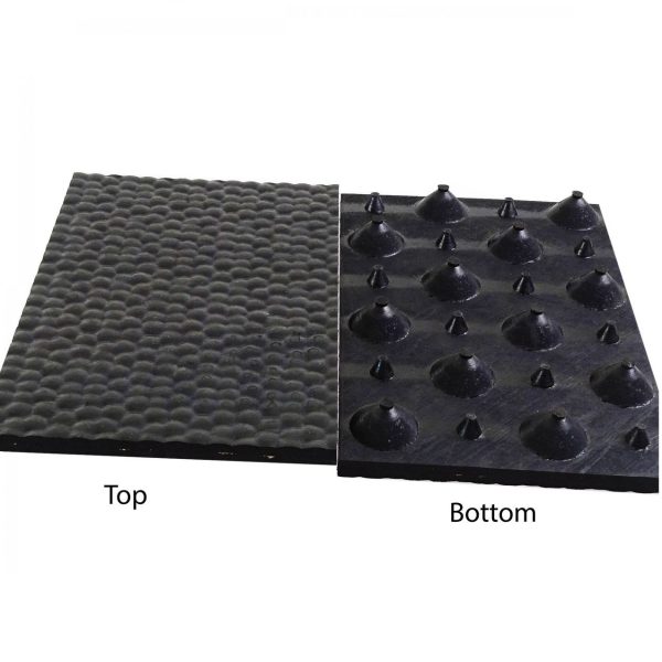 ligbedsysteem met dikke rubberen matten Gummystuds GS33