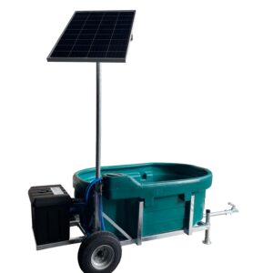 Solar weidedrinkbak 1000 liter bronpomp wagen