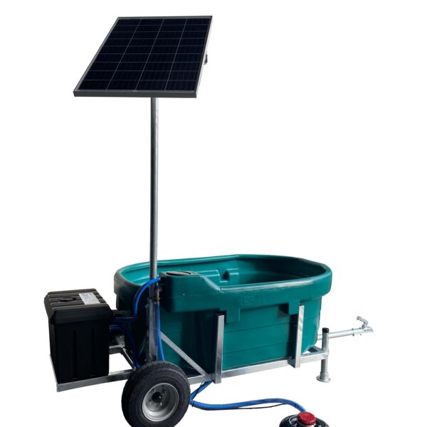 Solar weidedrinkbak 1000 ltr opp.+wagen 115 watt